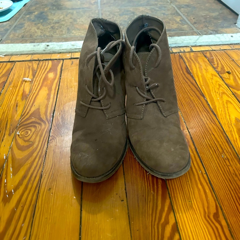 MIA Shawna Heeled Suede Booties